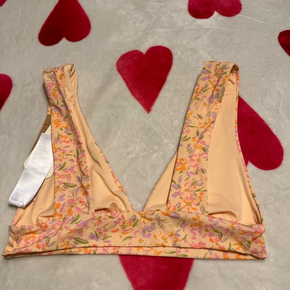 NWT Billabong Sweet Oasis Plunge Triangle Bikini Top - Picture 5 of 10
